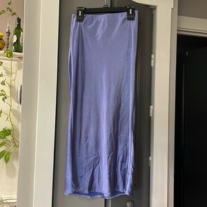 Satin maxi skirt